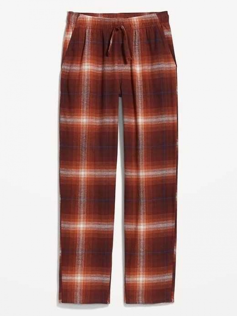 Old Navy Matching Flannel Pajama Pants Burgundy | DAY517634