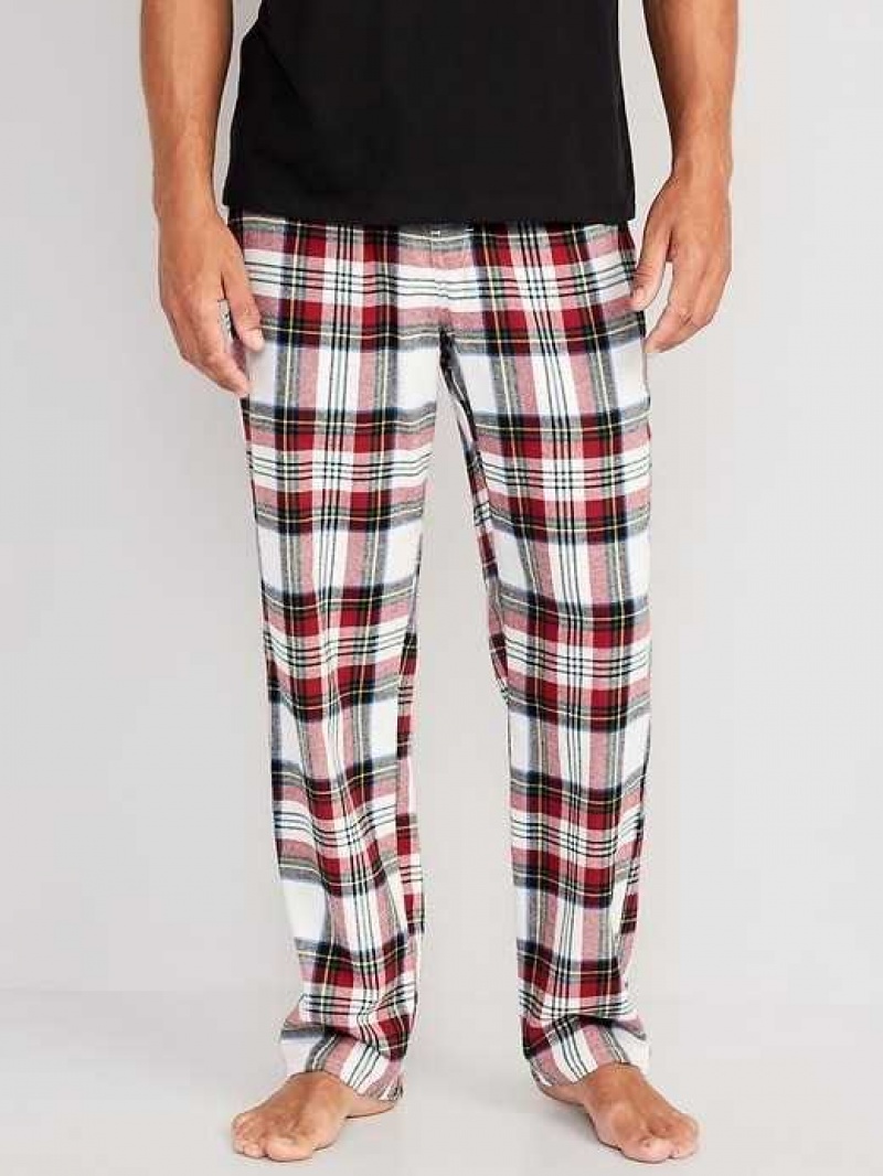 Old Navy Matching Flannel Pajama Pants White | DES927638