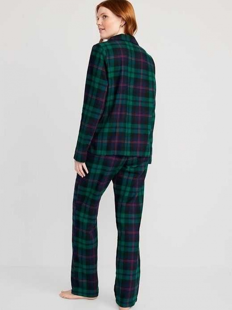 Old Navy Matching Flannel Pajama Set Black | DYQ259734