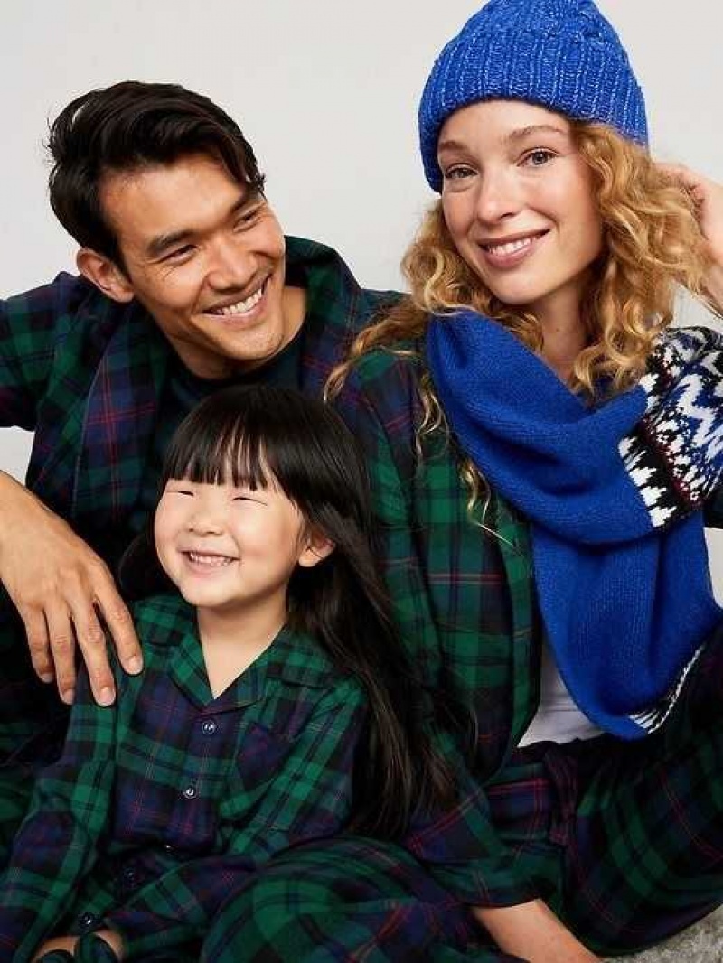 Old Navy Matching Flannel Pajama Set Black | DYQ259734