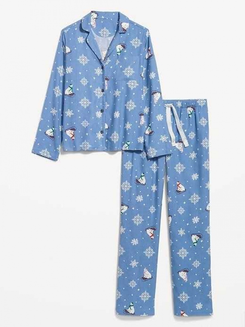 Old Navy Matching Flannel Pajama Set Multicolor | PZA542163