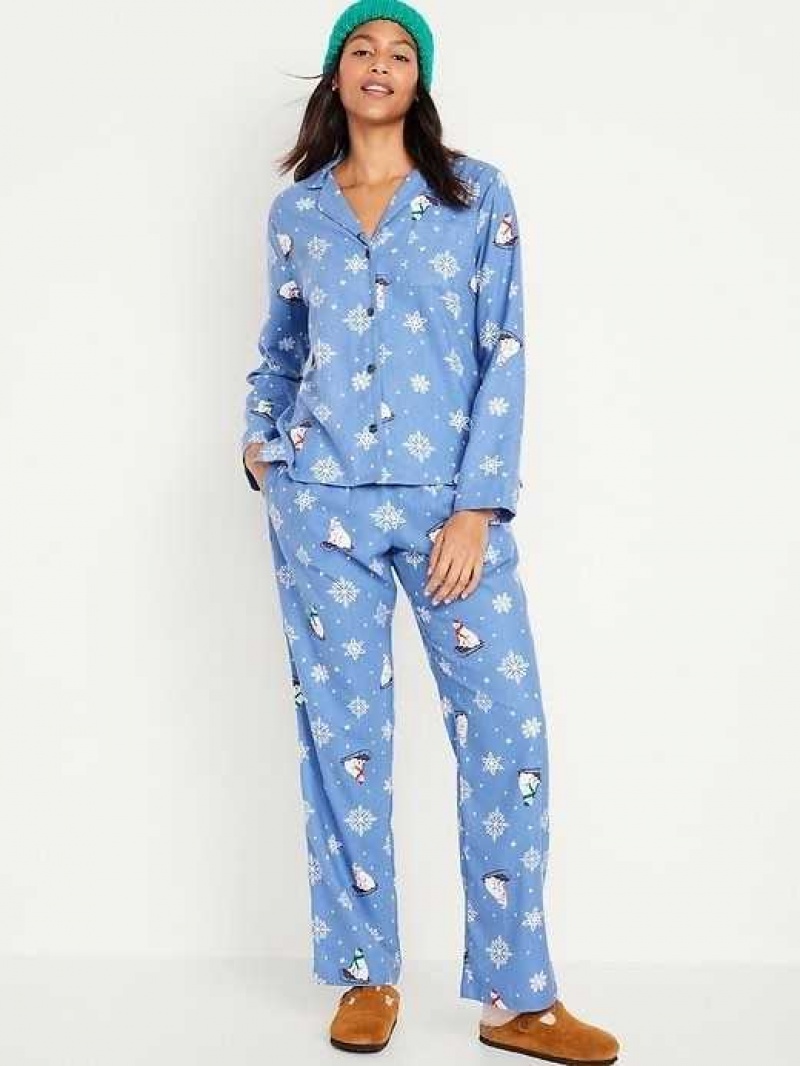 Old Navy Matching Flannel Pajama Set Multicolor | PZA542163