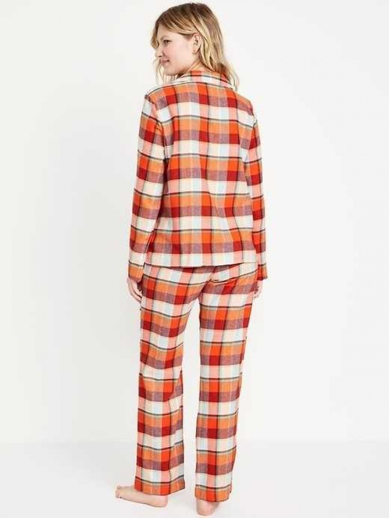 Old Navy Matching Flannel Pajama Set Red | KDG234109