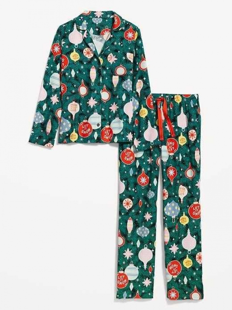 Old Navy Matching Flannel Pajama Set Tinsel Town | URN513042