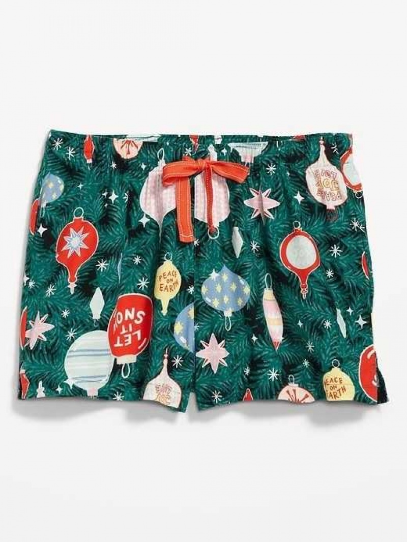 Old Navy Matching Flannel Pajama Shorts Tinsel Town | ZMI739012