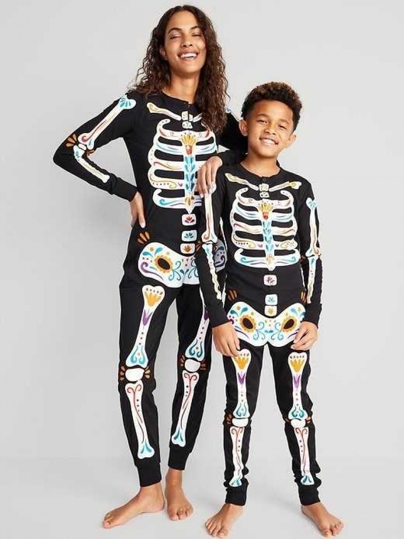 Old Navy Matching Halloween One-Piece Pajamas Multicolor | FDE982375