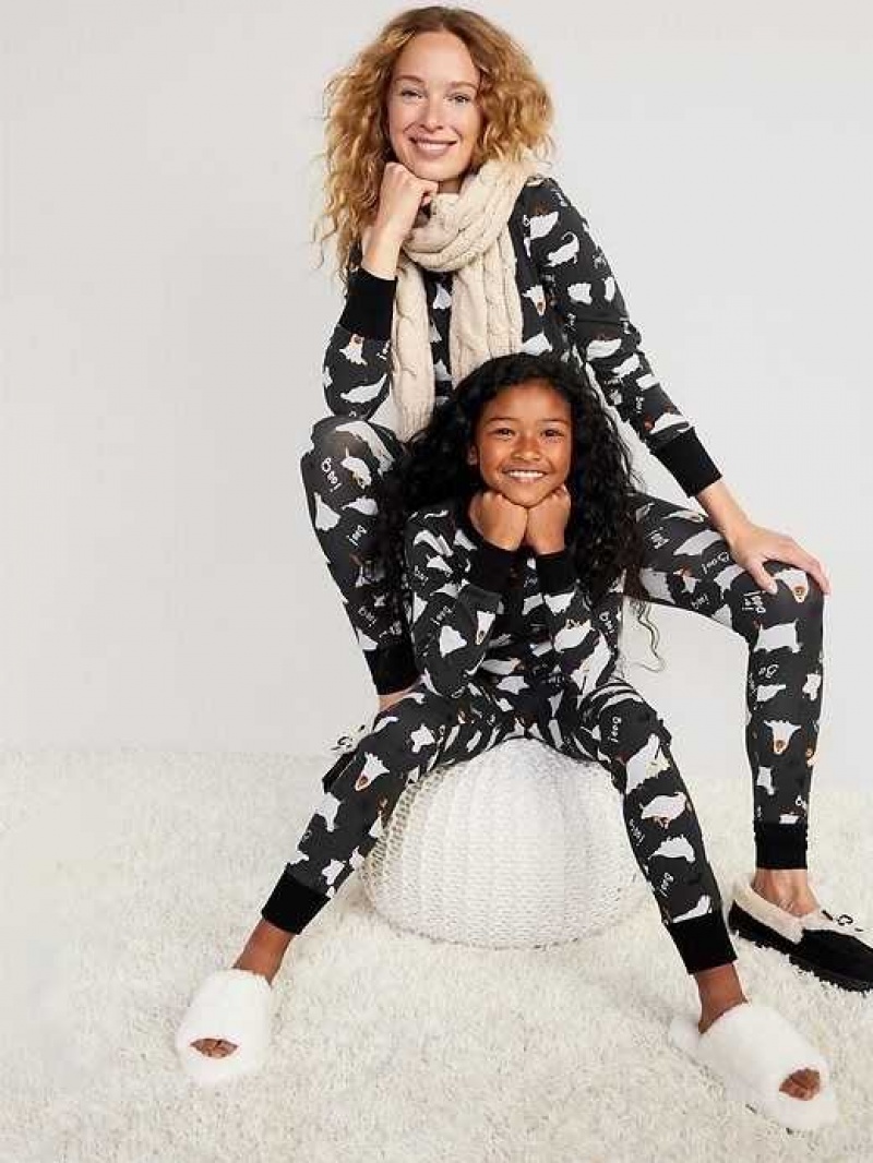 Old Navy Matching Halloween Print Pajama Set Fur Boo-Boo's | JHW085724