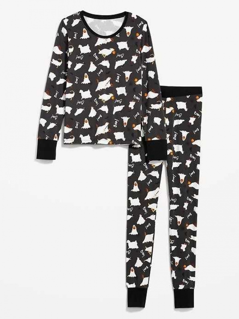 Old Navy Matching Halloween Print Pajama Set Fur Boo-Boo's | JHW085724