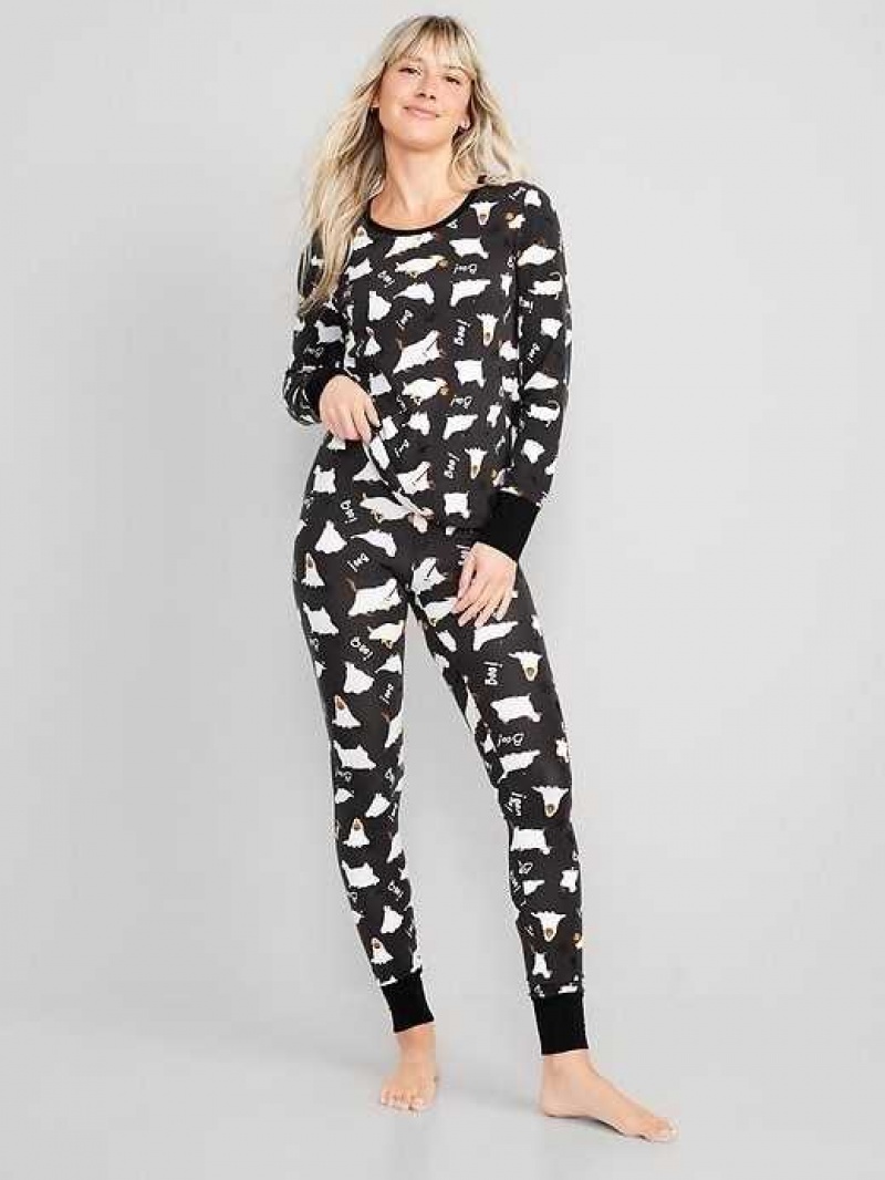 Old Navy Matching Halloween Print Pajama Set Fur Boo-Boo\'s | JHW085724