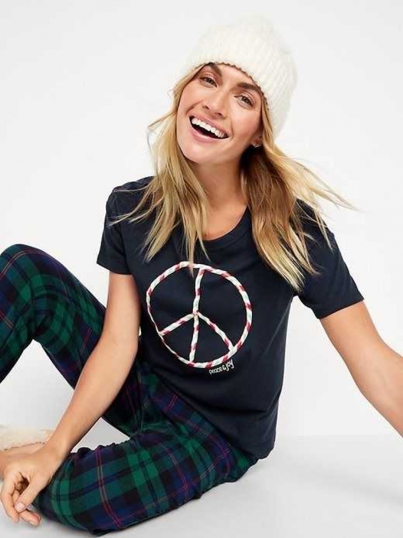 Old Navy Matching Holiday-Graphic T-Shirt Peace & Joy | SEN076321