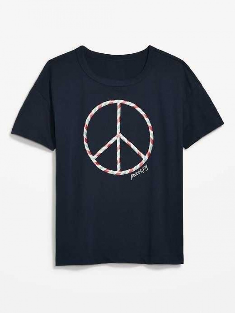 Old Navy Matching Holiday-Graphic T-Shirt Peace & Joy | SEN076321