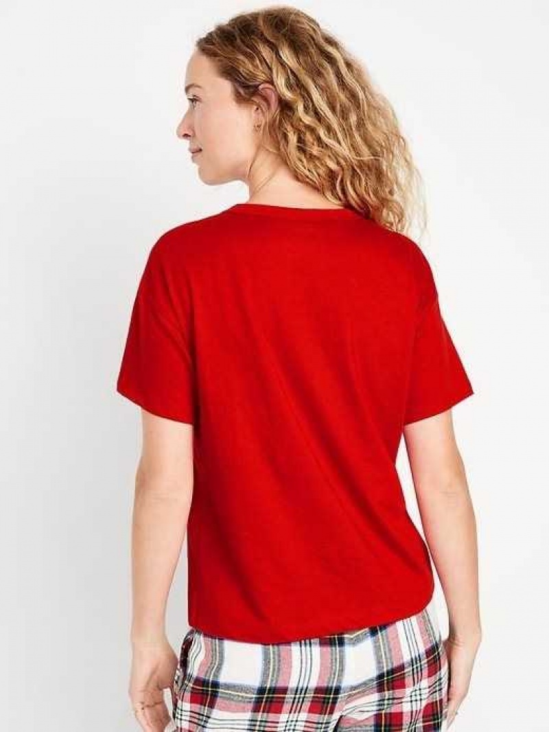 Old Navy Matching Holiday-Graphic T-Shirt Red | RFH289643