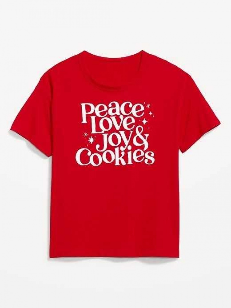 Old Navy Matching Holiday-Graphic T-Shirt Red | RFH289643