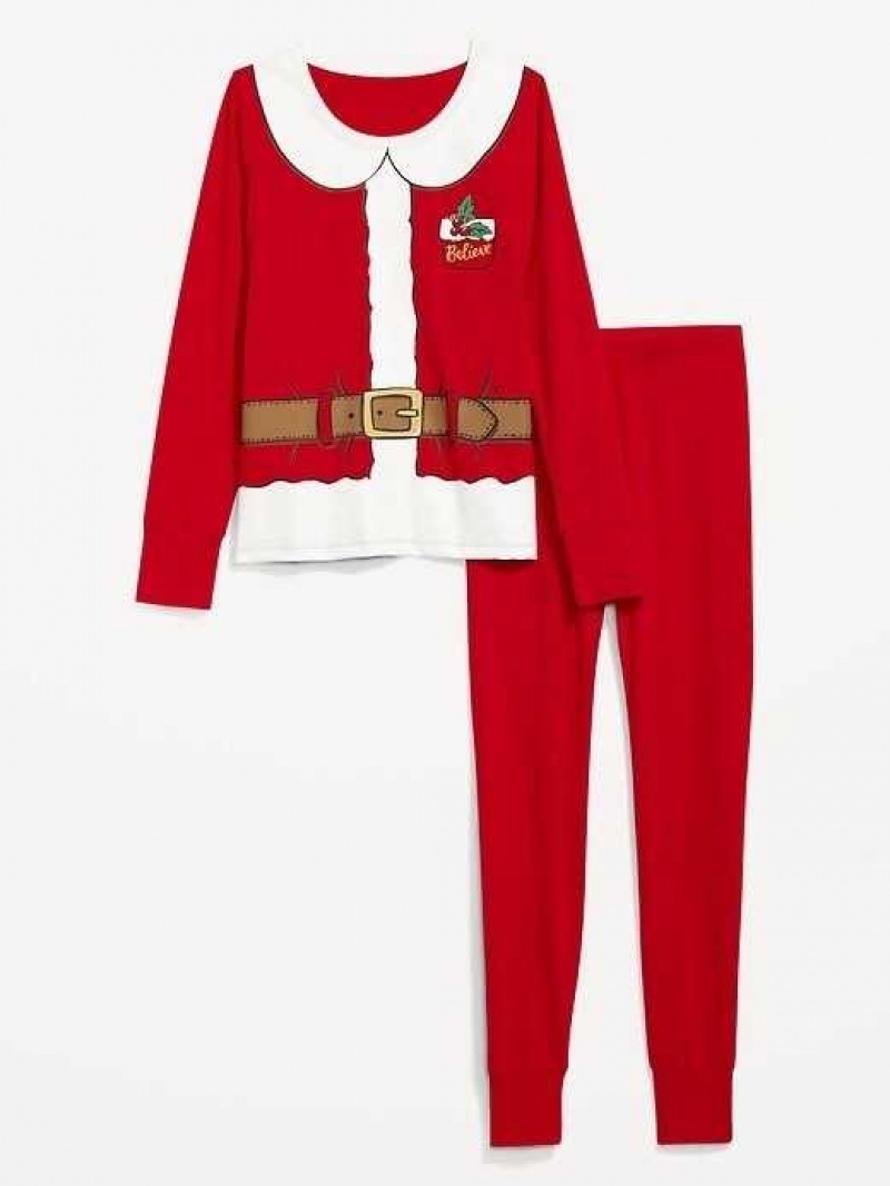 Old Navy Matching Holiday Graphic Pajama Set Santa Claus | JTI059367