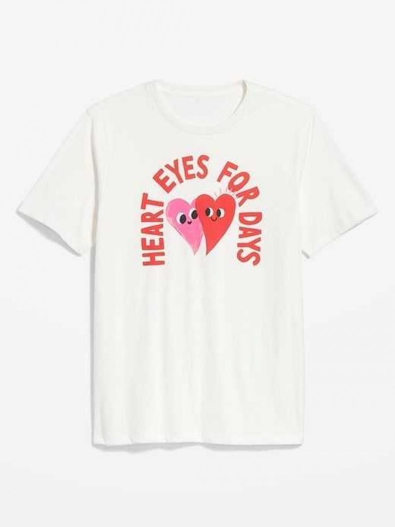 Old Navy Matching Valentine-Graphic T-Shirt Light Blue | LGA716092