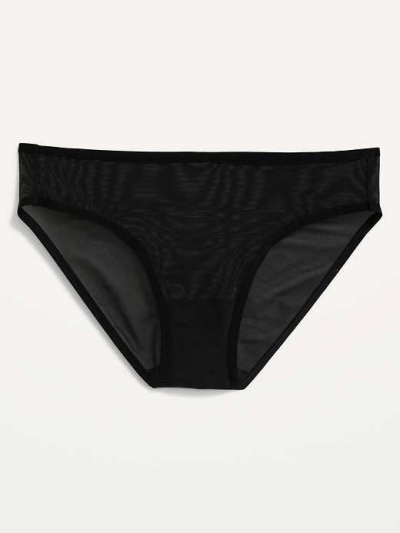 Old Navy Mesh Bikini Underwear Black | KLT034857