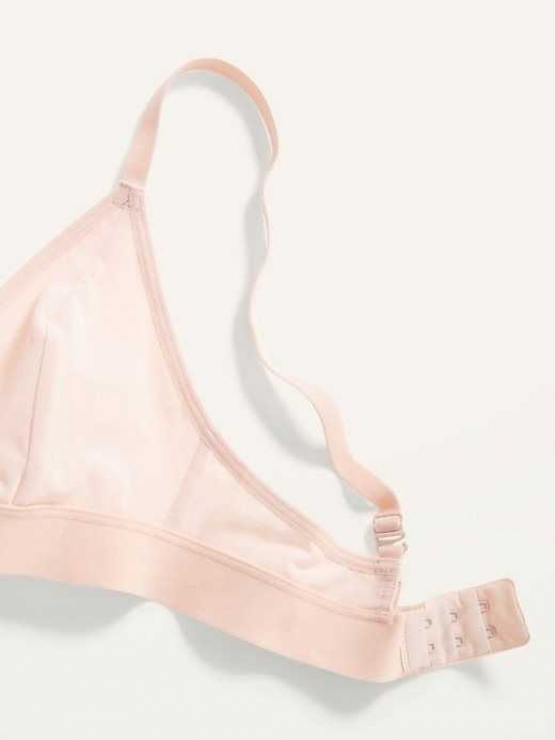 Old Navy Mesh V-Neck Bralette Top Pink | WGC875109