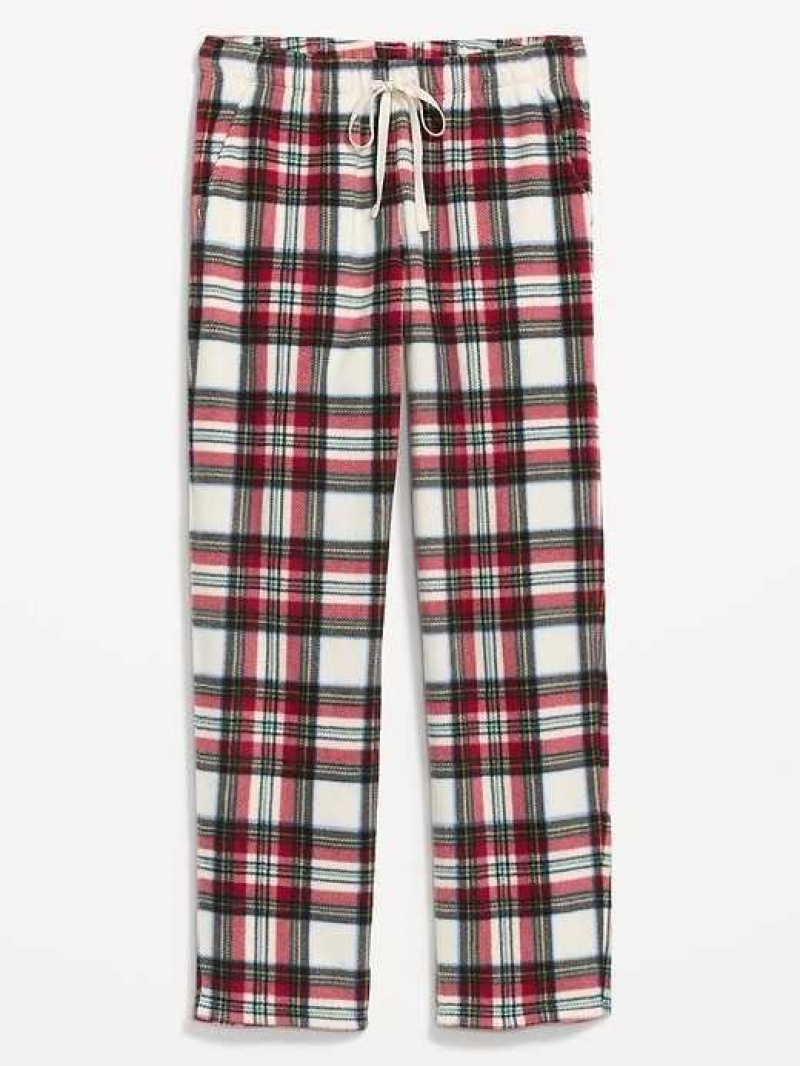 Old Navy Micro Fleece Pajama Pants White | QGI508941