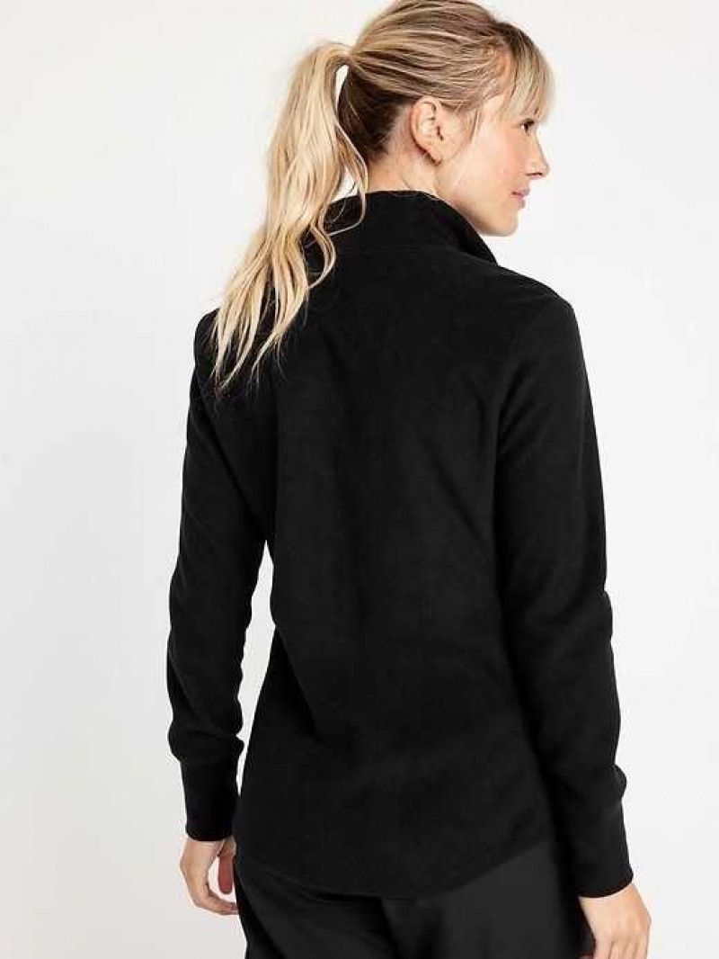 Old Navy Microfleece Zip Jacket Black | GVP354187