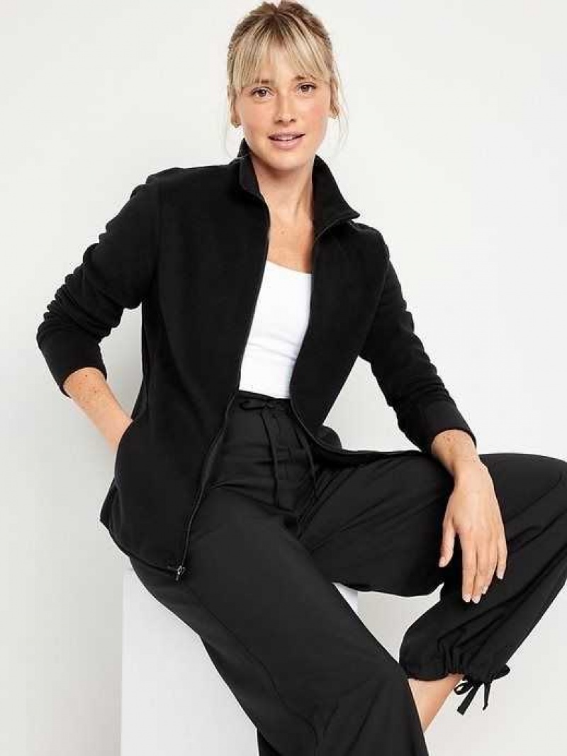 Old Navy Microfleece Zip Jacket Black | GVP354187