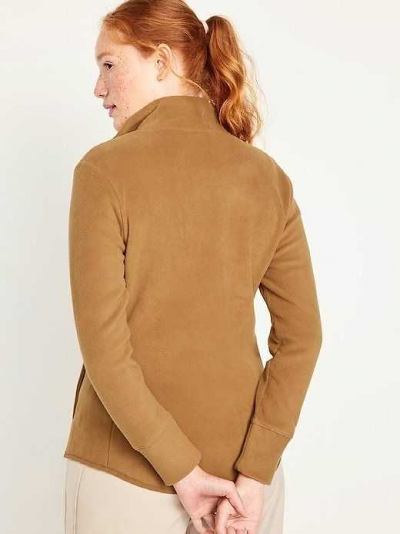 Old Navy Microfleece Zip Jacket Sycamore Bark | VAG056729