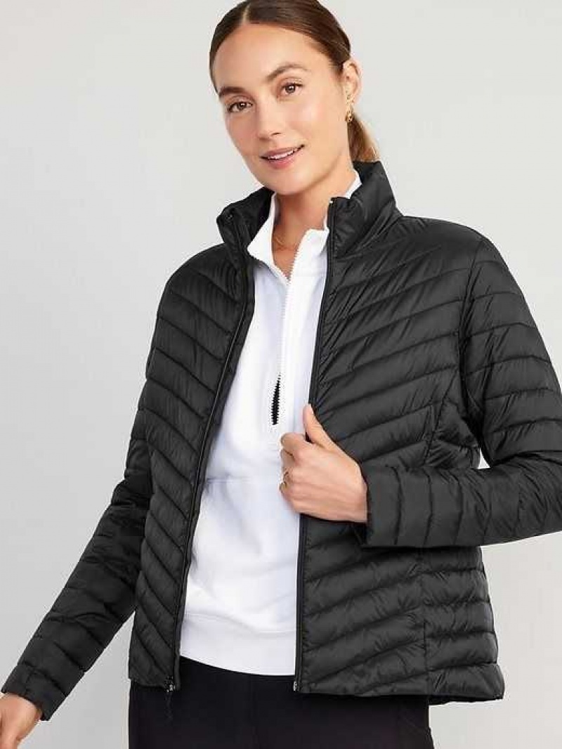 Old Navy Narrow-Channel Quilted Puffer Jacket Black | MRD683924