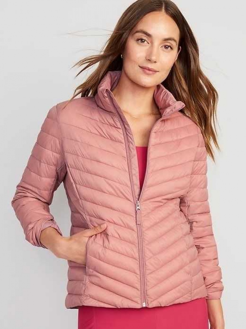 Old Navy Narrow-Channel Quilted Puffer Jacket Woodrose | BMI521397