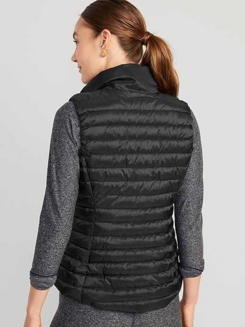 Old Navy Narrow-Channel Quilted Puffer Vest Black | KOY089635