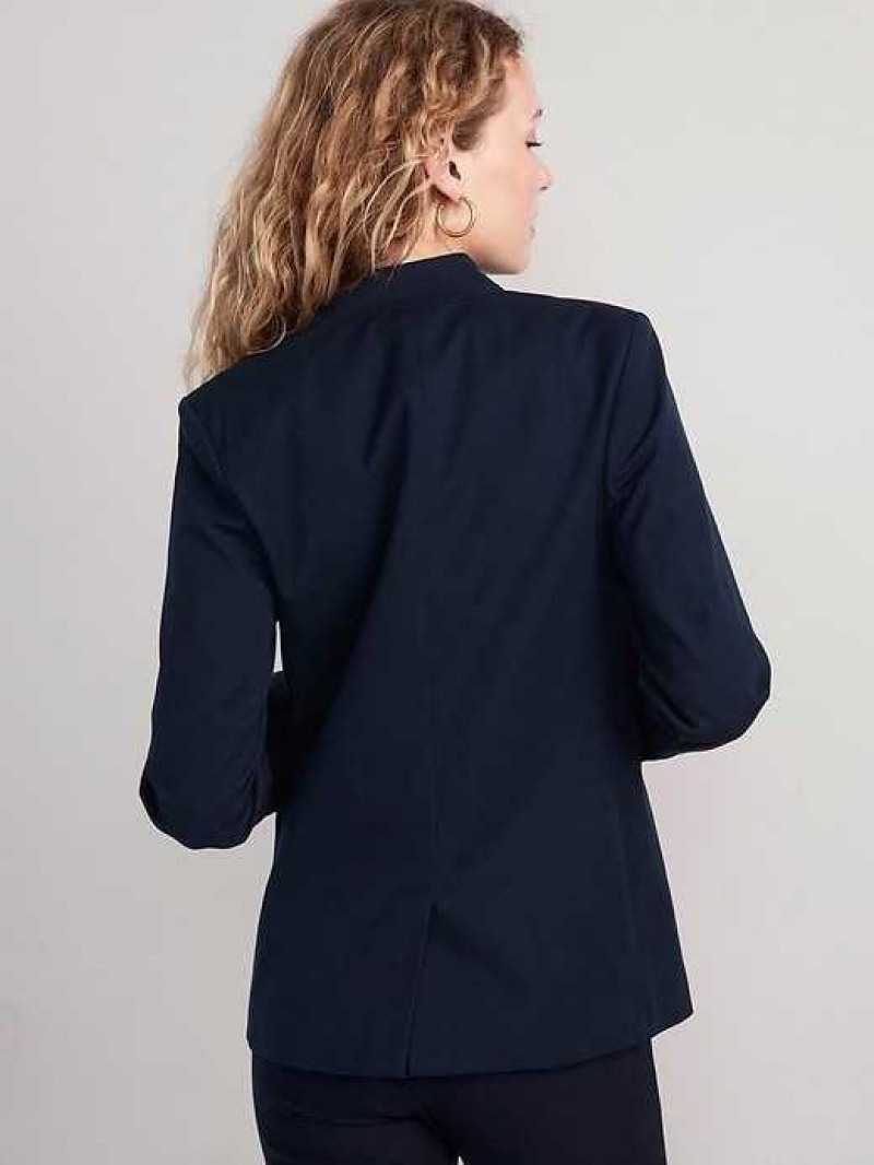 Old Navy Notched-Collar Pixie Blazer Navy | IJT749512