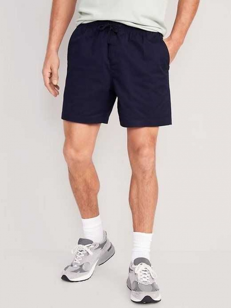 Old Navy OGC Chino Jogger Shorts Navy | CRX490162