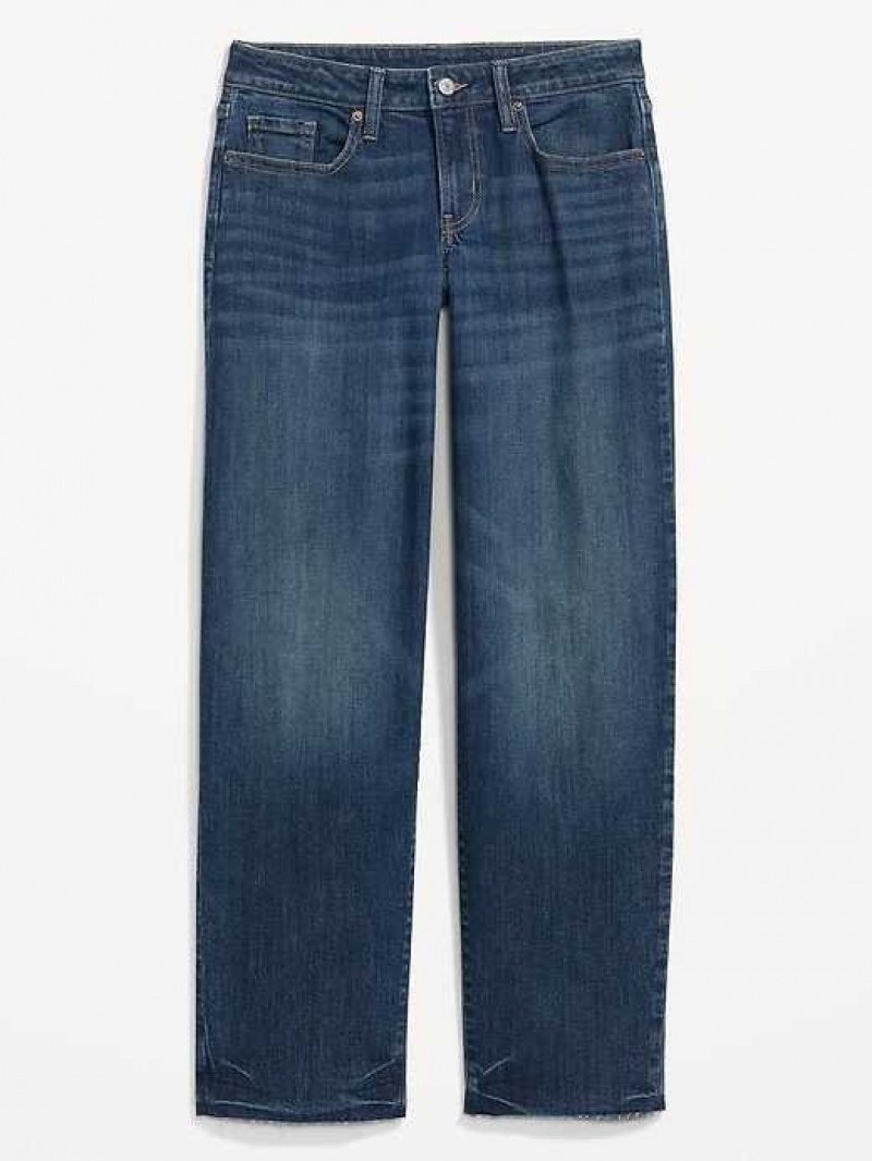 Old Navy OG Loose Cut-Off Jeans Dark Wash | HGE864179