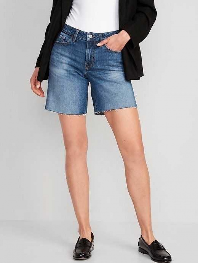 Old Navy OG Loose Jean Cut-Off Shorts Wash | OGK926175