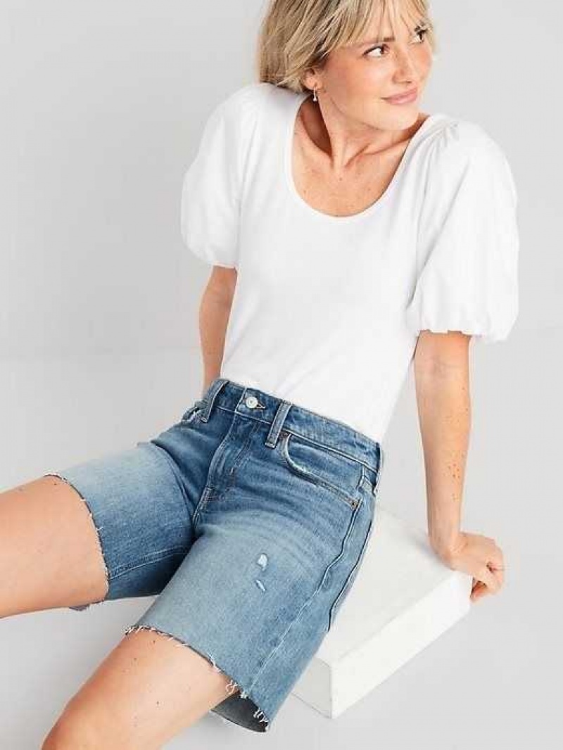 Old Navy OG Loose Ripped Cut-Off Jean Shorts Nala | UBK567482