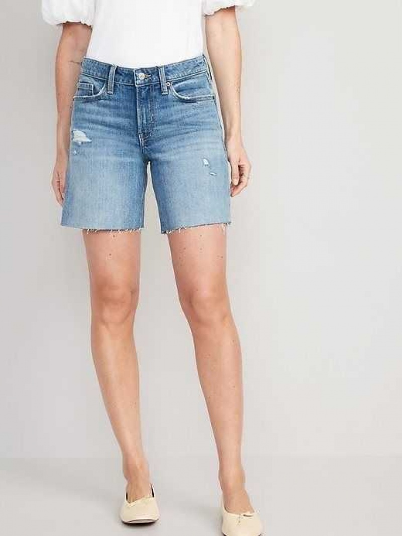 Old Navy OG Loose Ripped Cut-Off Jean Shorts Nala | UBK567482