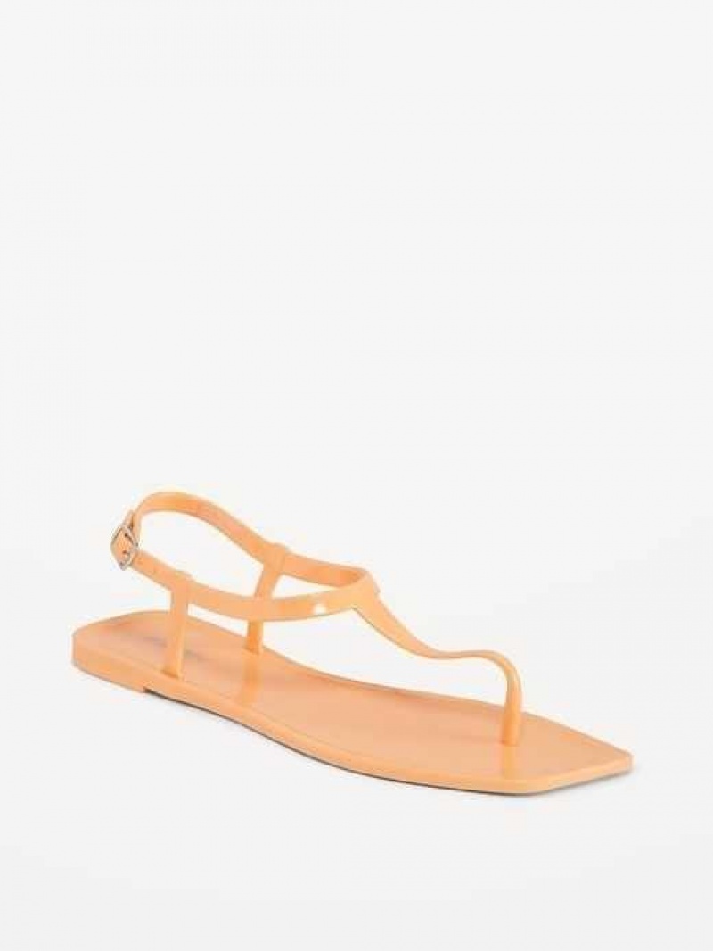 Old Navy Opaque Jelly T-Strap Sandals Sunfish | YGW479310