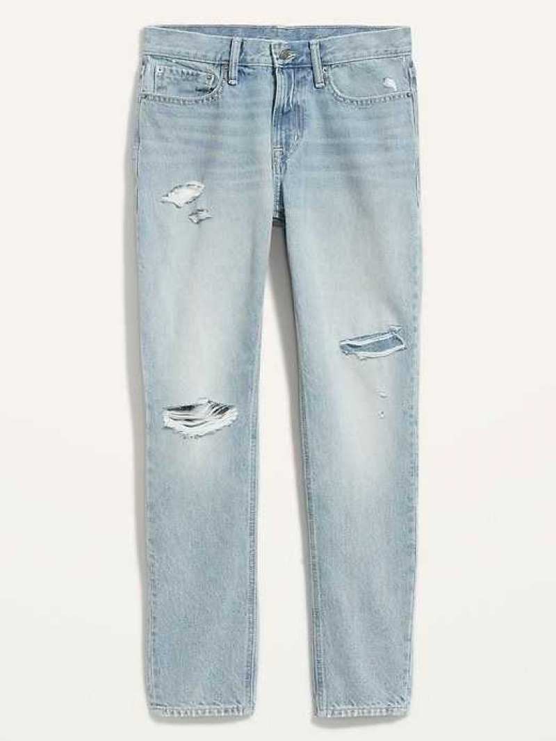 Old Navy Original Straight Taper Non-Stretch Jeans Light Wash | RNU238706