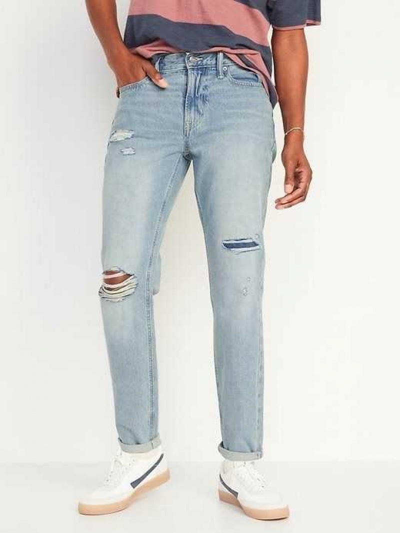 Old Navy Original Straight Taper Non-Stretch Jeans Light Wash | RNU238706