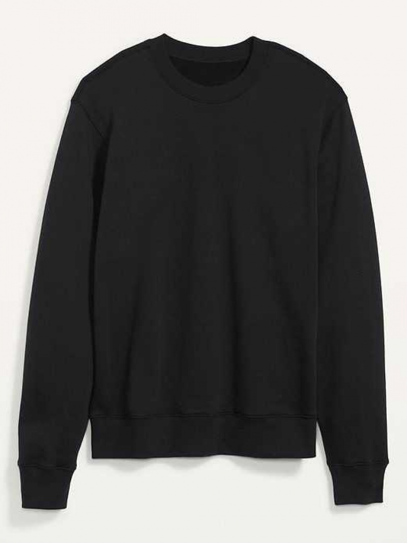 Old Navy Oversized Crew-Neck Sweatshirt Black | VNG920645