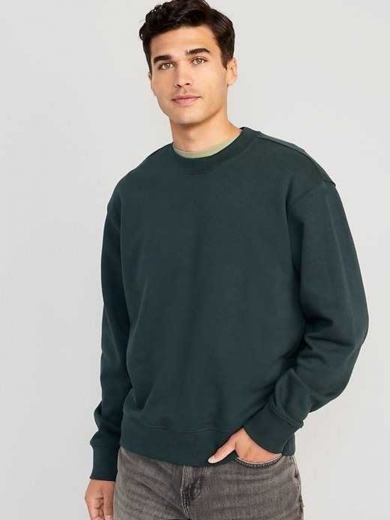 Old Navy Oversized Crew-Neck Sweatshirt Deep Green | LZW401859