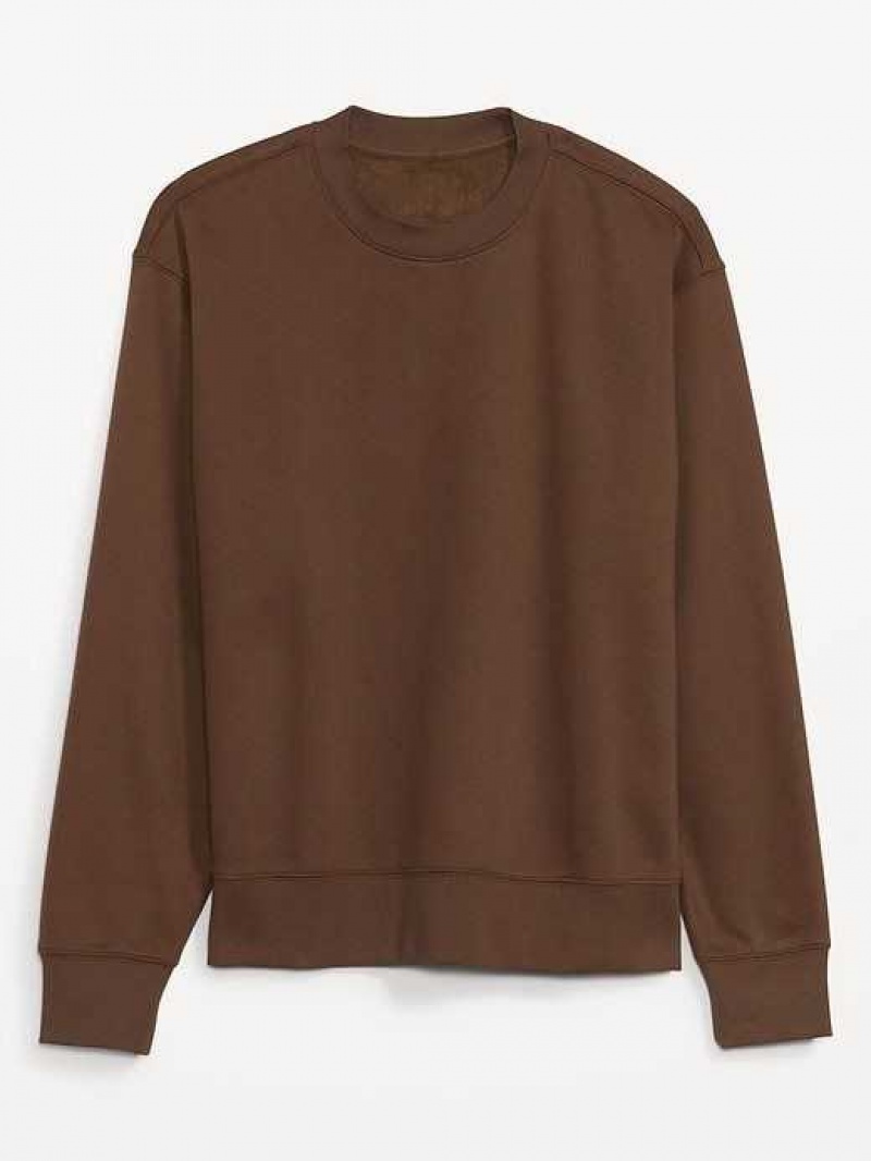 Old Navy Oversized Crew-Neck Sweatshirt Espresso Bark | TKB796310