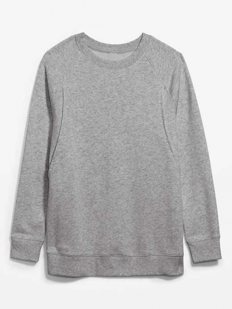 Old Navy Oversized Crew-Neck Sweatshirt Grey | YHE612850