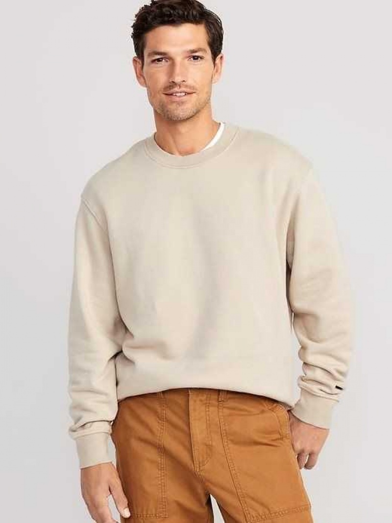 Old Navy Oversized Crew-Neck Sweatshirt Grey | EIF526498