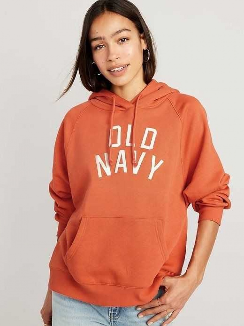 Old Navy Oversized Fleece Logo Graphic Hoodie Starfish | DZP479382