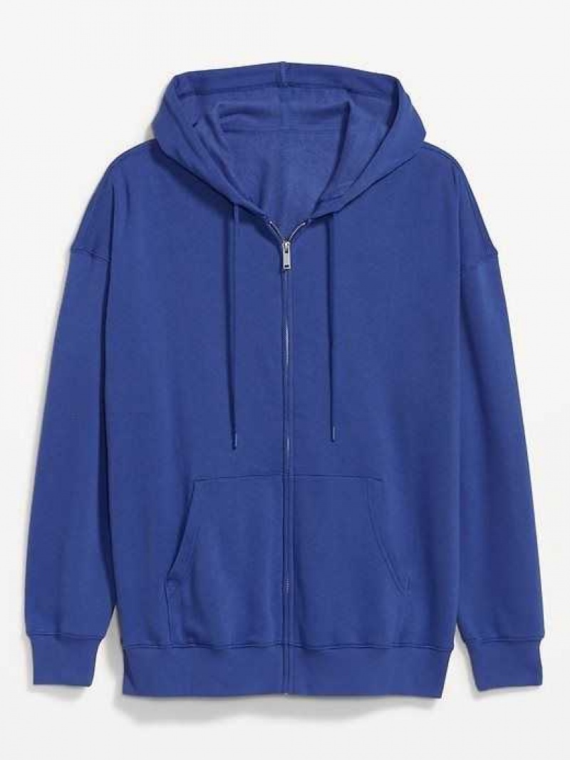 Old Navy Oversized Full-Zip Hoodie Blue | RSX321047