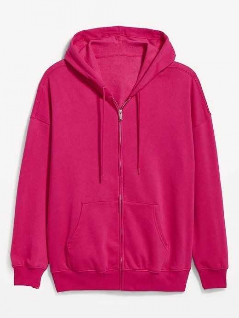 Old Navy Oversized Full-Zip Hoodie Pink | TWI750298