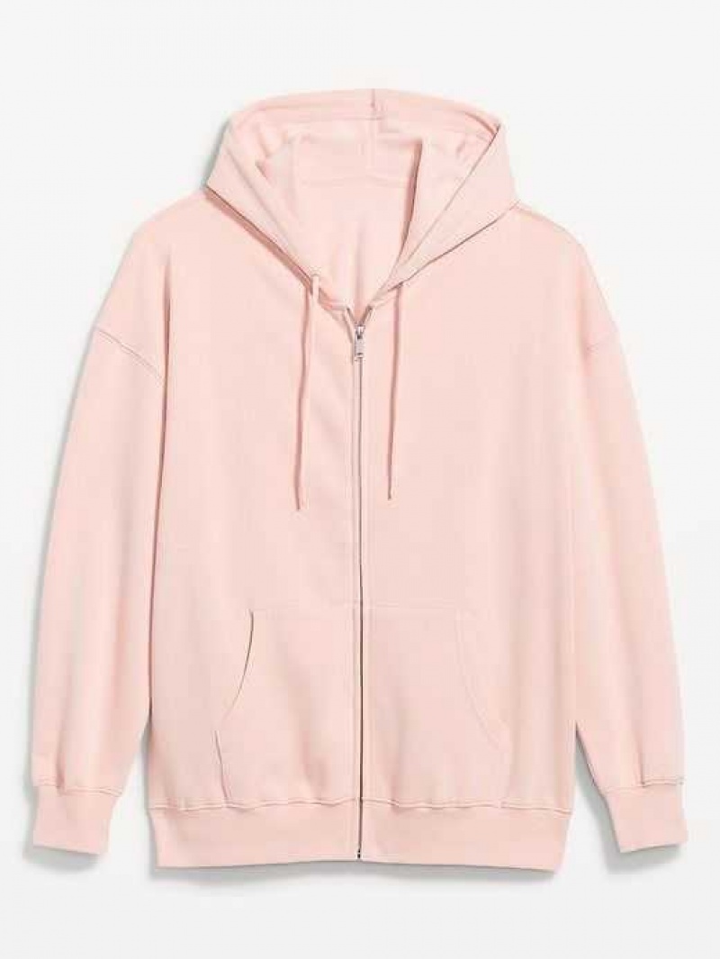 Old Navy Oversized Full-Zip Hoodie Pink | MHC178523