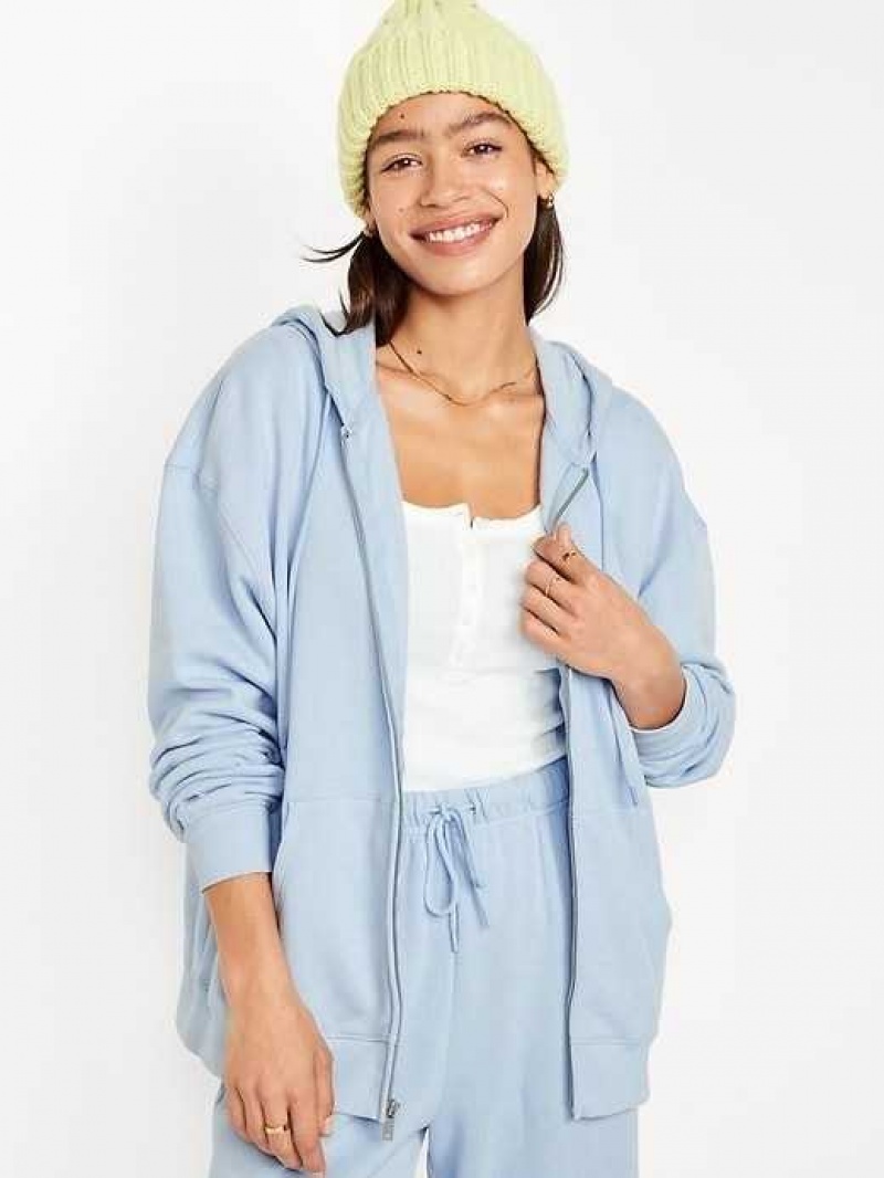 Old Navy Oversized Full-Zip Hoodie Rock Pool | OBI962513