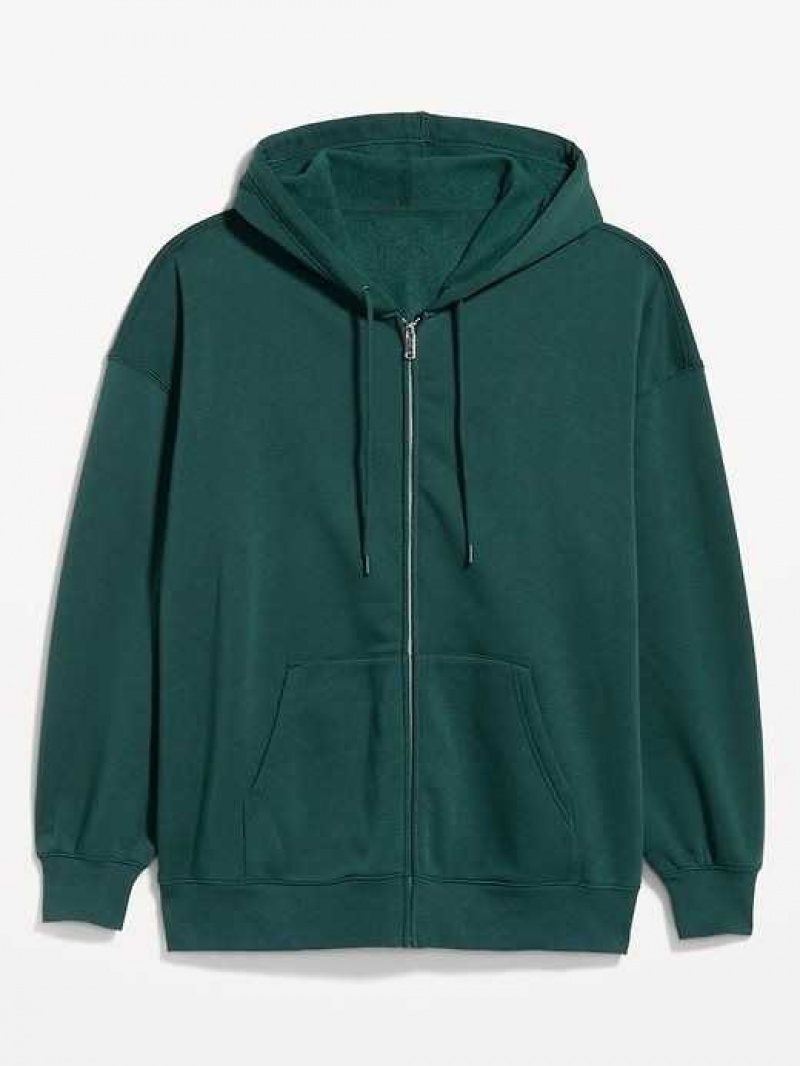 Old Navy Oversized Full-Zip Hoodie Turquoise | YON105479