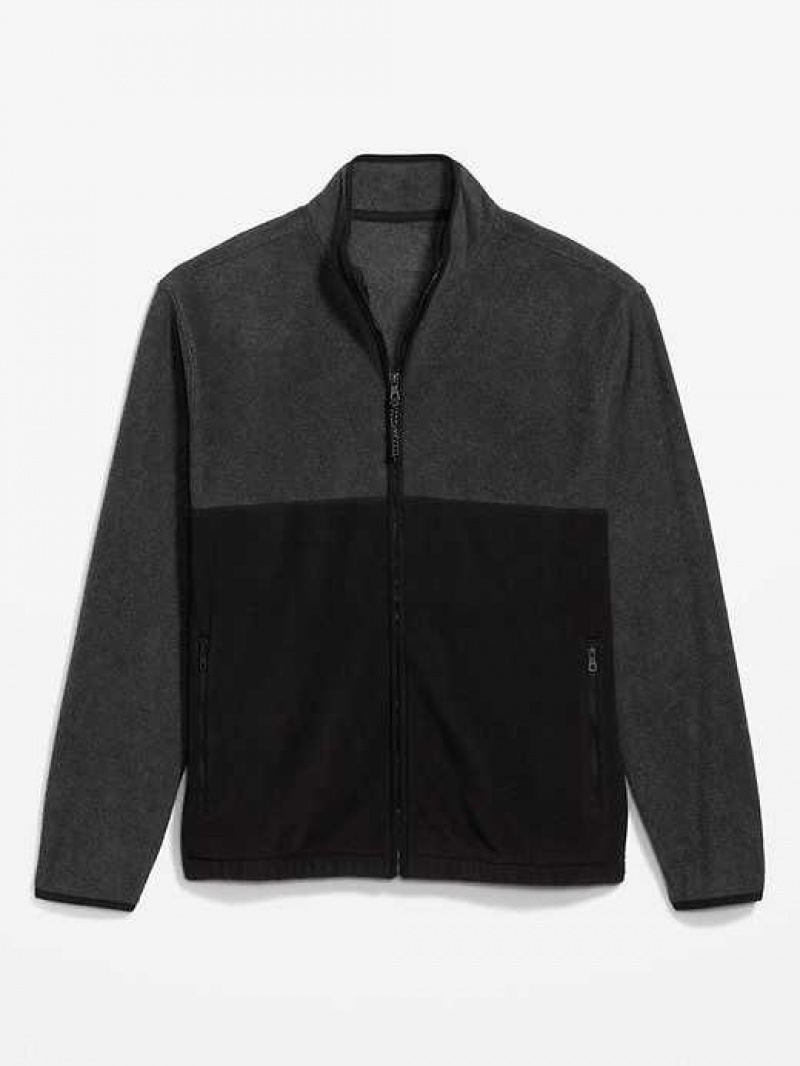 Old Navy Oversized Micro-Fleece Zip Jacket Black | CAV537109