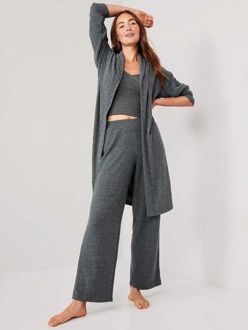 Old Navy Oversized Sweater-Knit Robe Grey | ONG285041